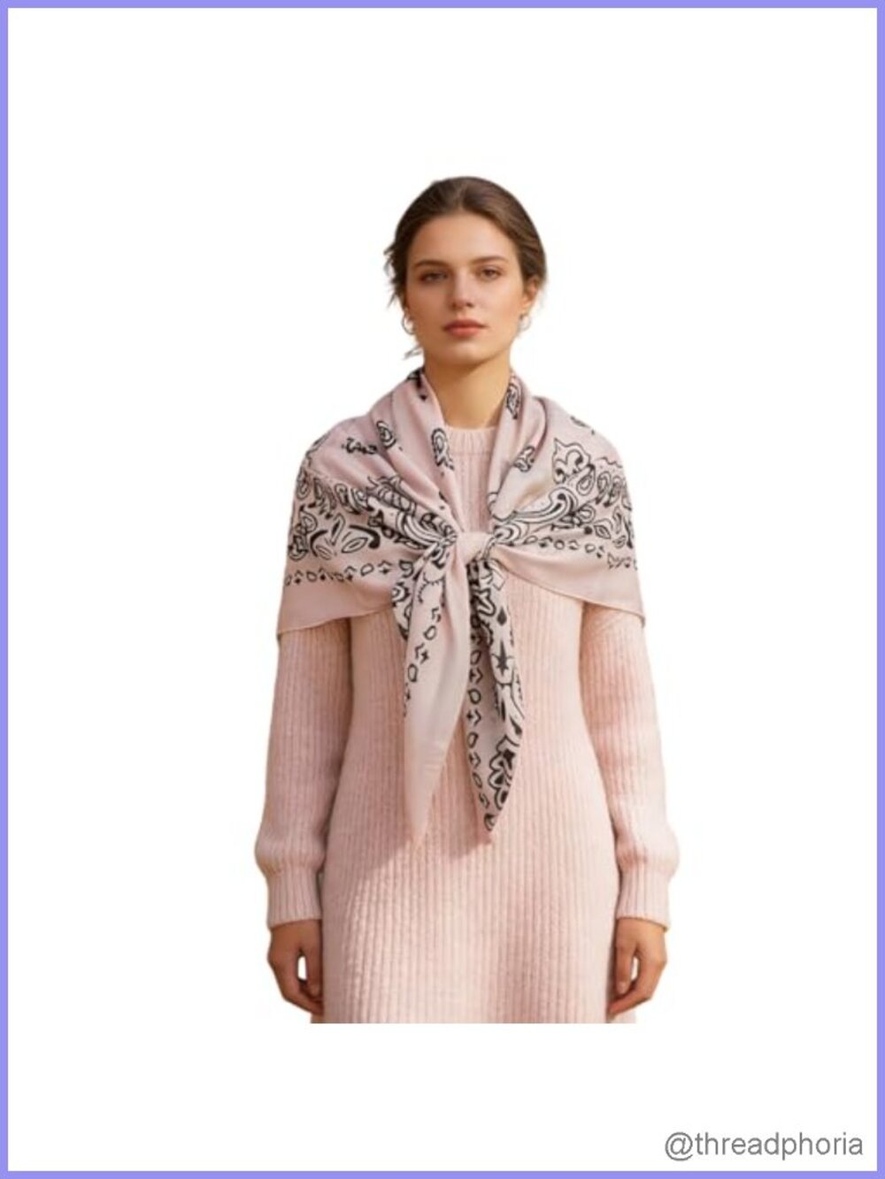 Large Square Scarf 43x43 Polyester Hair Wrap Sleep Headscarf Women